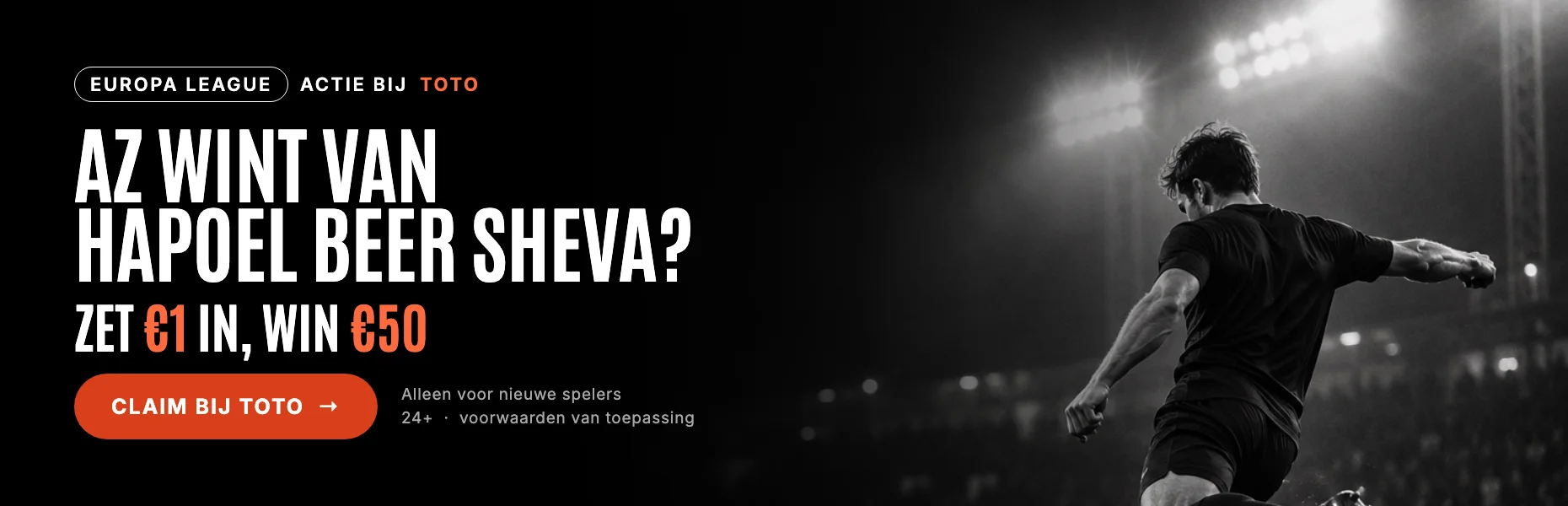 AZ wint van Hapoel Beer Sheva? Zet €1 in, win €50 bij TOTO