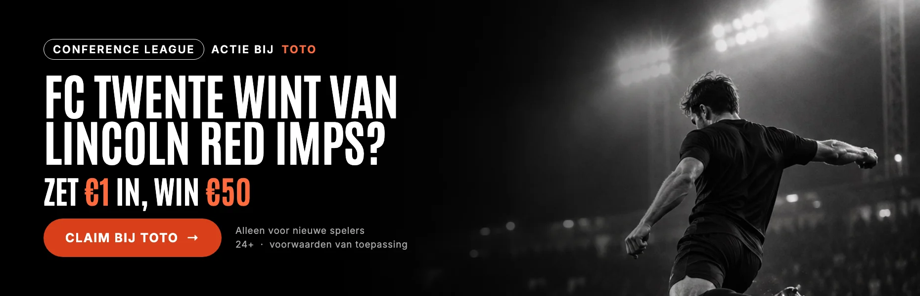 FC Twente wint van Lincoln Red Imps? Zet €1 in, win €50 bij TOTO