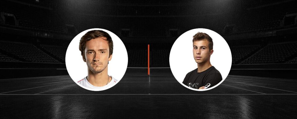 Daniil Medvedev – H. Gaston op tv