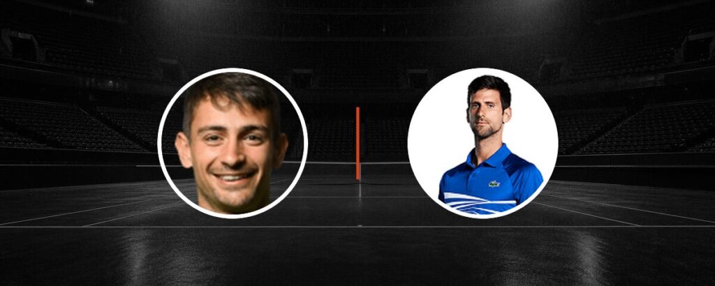 Mariano Navone – Novak Djokovic op tv