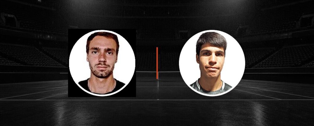 Roman Safiullin – Carlos Alcaraz op tv