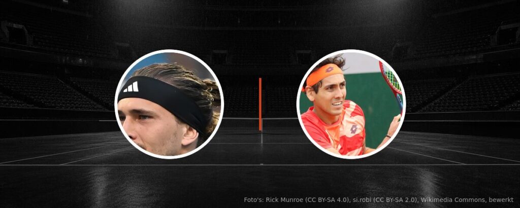 Alexander Zverev – Alejandro Tabilo op tv