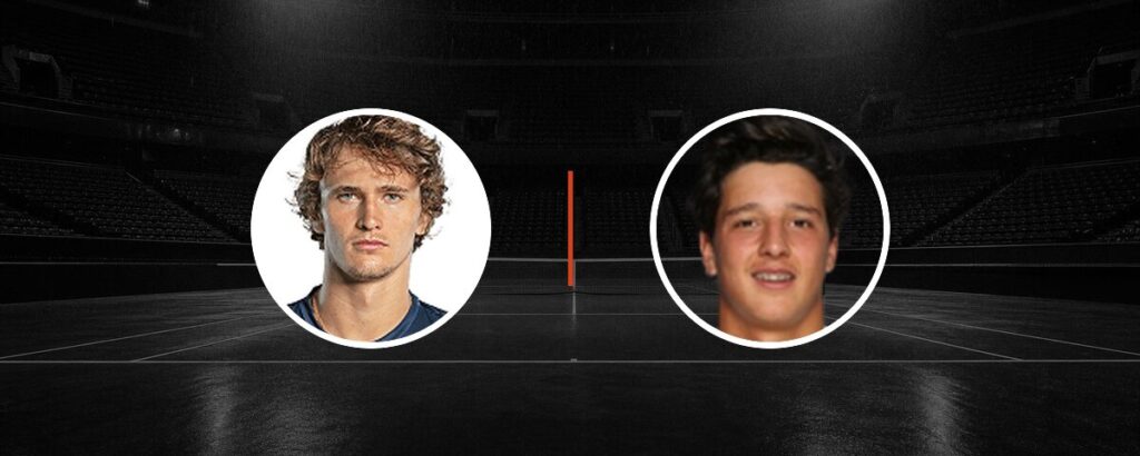 Alexander Zverev – L. Darderi op tv