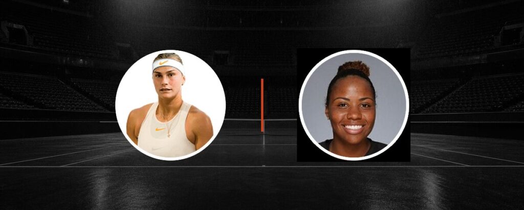 Aryna Sabalenka – T. Townsend op tv