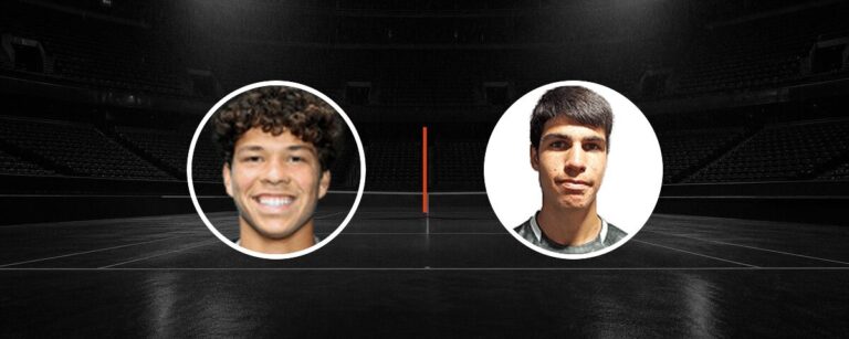Ben Shelton – Carlos Alcaraz op tv