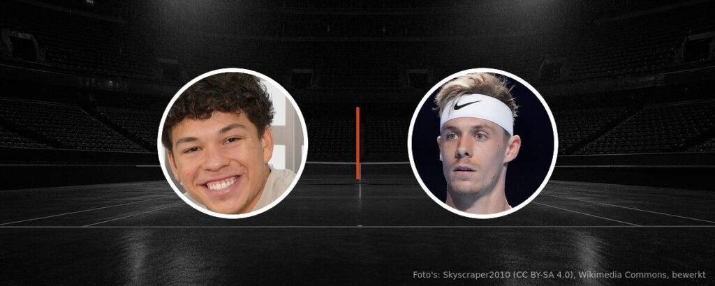 Ben Shelton – Denis Shapovalov op tv