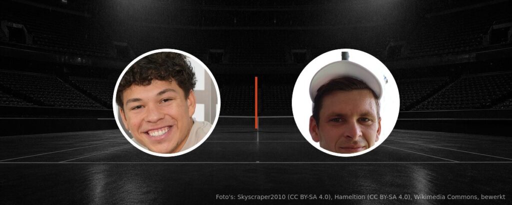 Ben Shelton – Hubert Hurkacz op tv