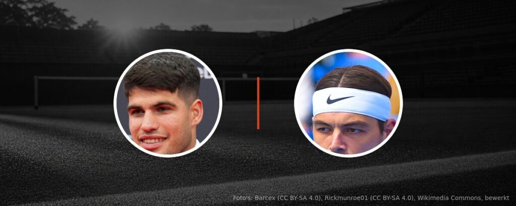 Carlos Alcaraz – Taylor Fritz op tv