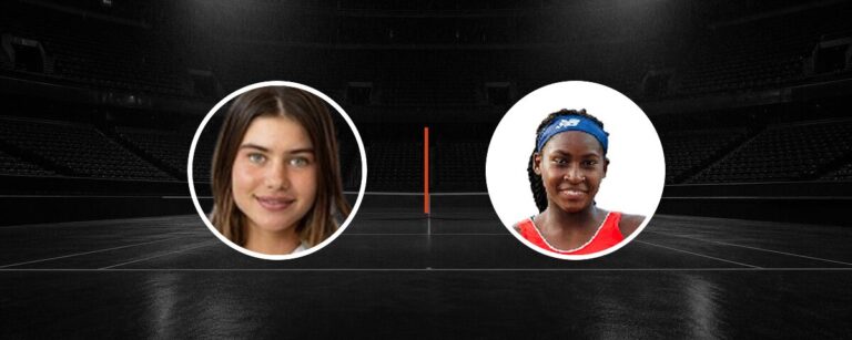 I. Jovic – Coco Gauff op tv