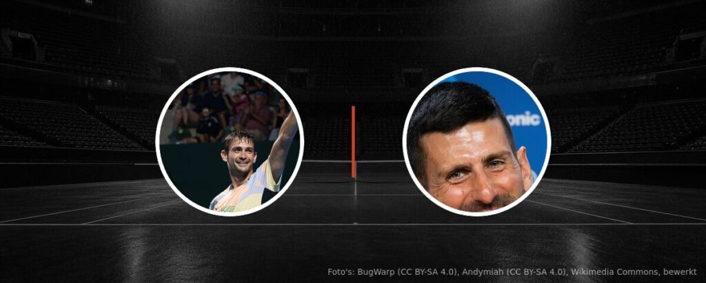 Mariano Navone – Novak Djokovic op tv
