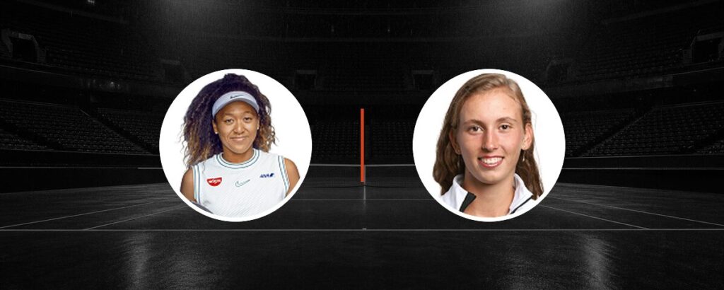 Naomi Osaka – E. Mertens op tv