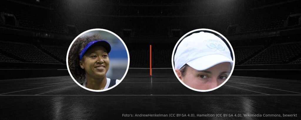 Naomi Osaka – Elise Mertens op tv