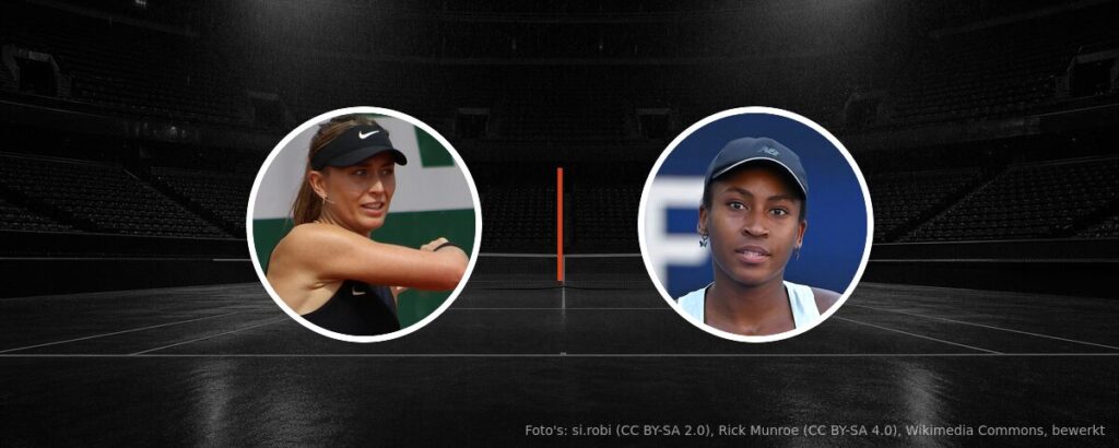 Paula Badosa – Coco Gauff op tv
