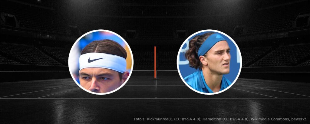 Taylor Fritz – Mattia Bellucci op tv