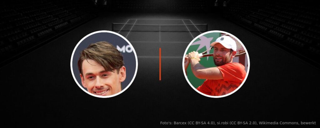 Alex de Minaur – Quentin Halys op tv