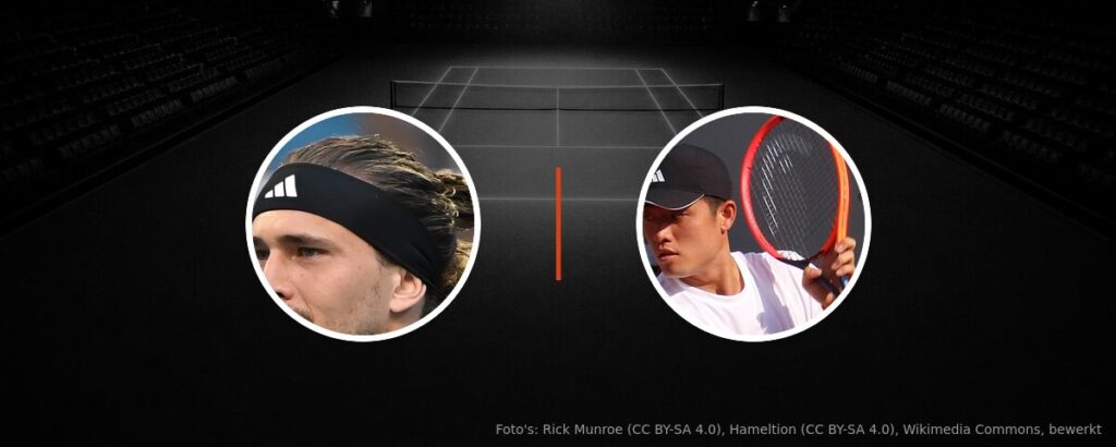 Alexander Zverev – Wu Yibing op tv