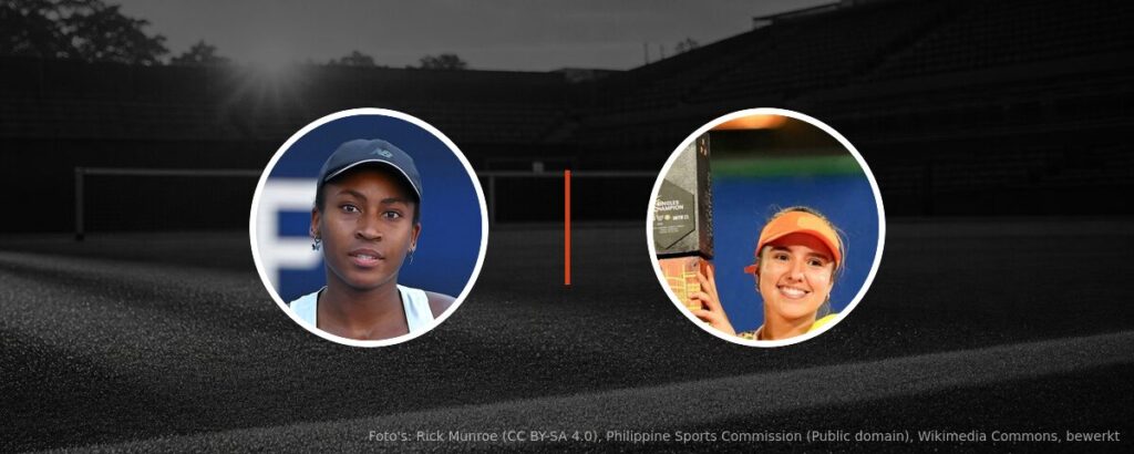 Coco Gauff – Camila Osorio op tv