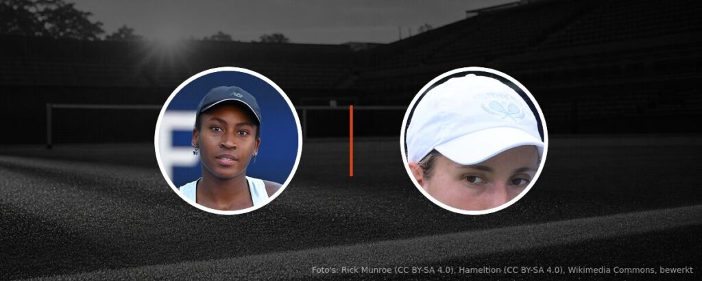 Coco Gauff – Elise Mertens op tv