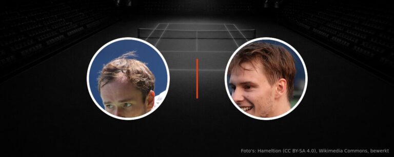 Daniil Medvedev – Alexander Bublik op tv