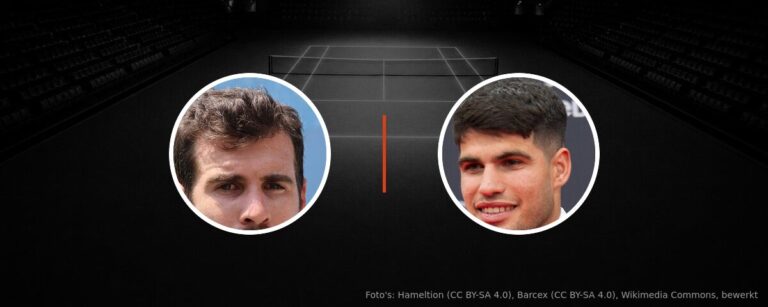 Karen Khachanov – Carlos Alcaraz op tv