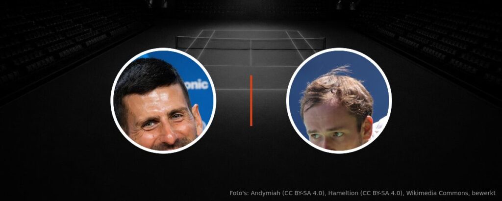 Novak Djokovic – Daniil Medvedev op tv