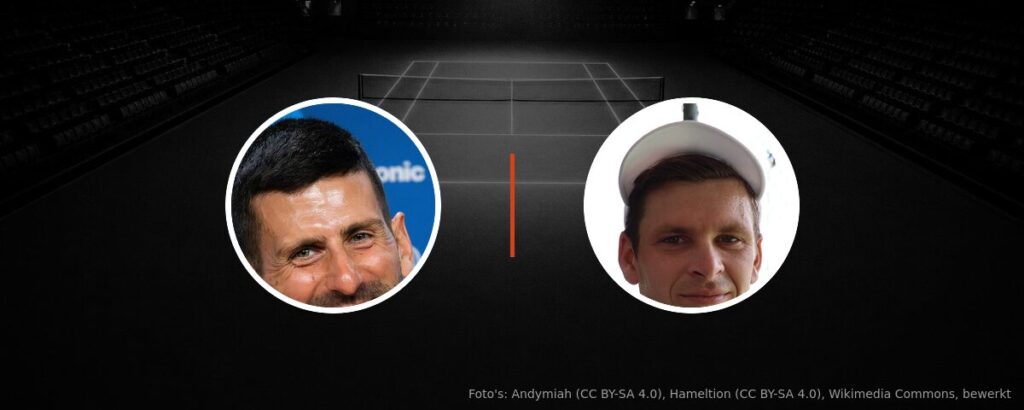 Novak Djokovic – Hubert Hurkacz op tv
