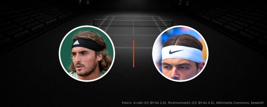 Stefanos Tsitsipas – Taylor Fritz op tv