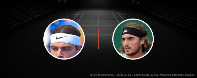 Taylor Fritz – Stefanos Tsitsipas op tv