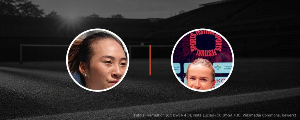 Zheng Qinwen – Elina Svitolina op tv